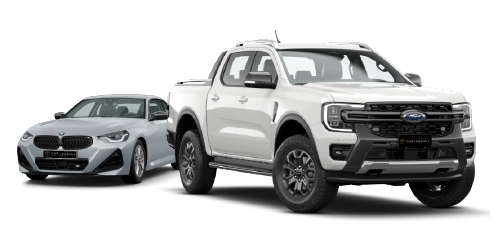 BMW and Ford Ranger with ceramic coating