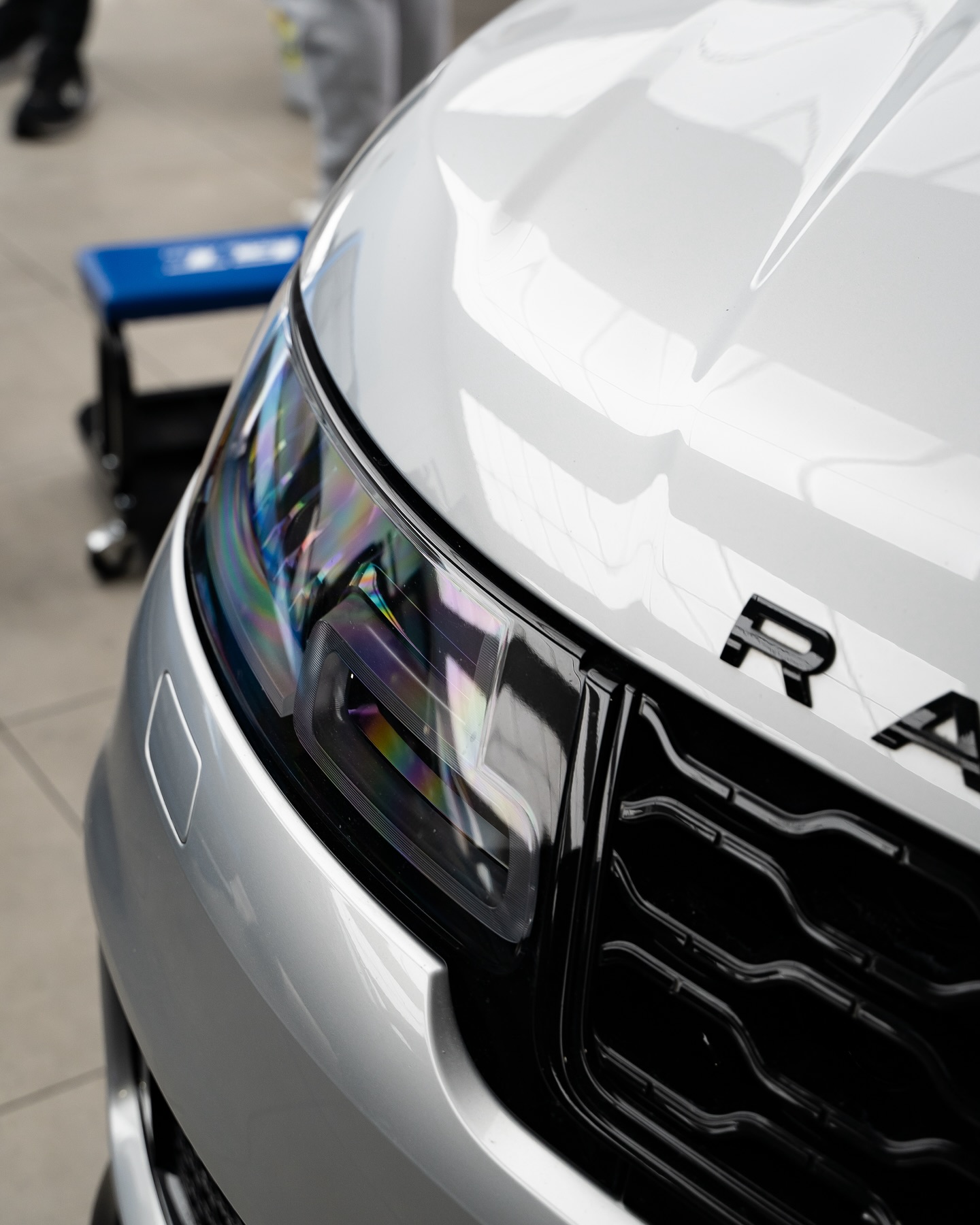 Machine polishing during the paint correction stage